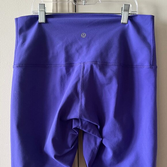 Lululemon Wunder Under Roll Down Crop Purple Size 10 - Picture 6 of 8